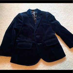 J crew ( crew cuts) boys navy velvet blazer !